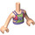 LEGO Helles Fleisch Mia - Koralle und Limette Torso Friends Torso (73141 / 92456)