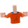 LEGO Light Flesh Mia (Orange Jacket over Dark Azure Shirt) Friends Torso (73152 / 92456)