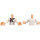 LEGO Licht Vleeskleurig Mia Torso, met Wit Chef met Buttons en Rood Sjaal Button Patroon (35677 / 92456)