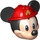 LEGO Light Flesh Mickey Mouse Firefighter Head (78221)