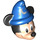 LEGO Leichtes Fleisch Mickey Mouse Kopf mit Blau Wizard Hut (102039)