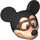 LEGO Leichtes Fleisch Mickey Mouse Pilot Kopf (78214)