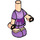 LEGO Light Flesh Micro Body with Layered Skirt with Purple Sash (83503)