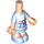 LEGO Licht vleeskleurig Micro Body met Layered Rok met Wit Apron (101275)