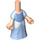 LEGO Light Flesh Micro Body with Long Skirt with Blue Cinderella Dress (79610)