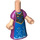 LEGO Light Flesh Micro Body with Long Skirt with Blue Dress (104795)