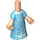 LEGO Light Flesh Micro Body with Long Skirt with Blue Elsa Dress with Ice (103990)