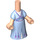 LEGO Light Flesh Micro Body with Long Skirt with Elsa Blue Skirt (75853)