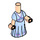 LEGO Leichtes Fleisch Micro Körper mit Lange Skirt mit Elsa Blau Skirt (75853)