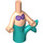 LEGO Light Flesh Micro Body with Mermaid Tail (59086)