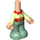 LEGO Licht vleeskleurig Micro Body met Broek met Kerstmis Elf Kleding (67408)