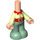 LEGO Leichtes Fleisch Micro Körper mit Trousers mit Christmas Elf Outfit (67408)
