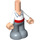 LEGO Leichtes Fleisch Micro Körper mit Trousers mit Prince Eric Weiß oben (59085)
