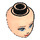 LEGO Light Flesh Minidoll Head with Anna Blue Eyes, Red Lips and Closed Mouth (12222 / 95872)