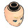 LEGO Light Flesh Minidoll Head with Blue Eyes and Elves Tribal Decoration (21337 / 92198)