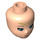 LEGO Light Flesh Minidoll Head with Blue Eyes and Elves Tribal Decoration (21337 / 92198)