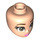 LEGO Light Flesh Minidoll Head with Dark Tan Eyes and Dark Pink Lips (Belle) (92198 / 101824)