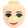 LEGO Light Flesh Minidoll Head with Green Eyes and Freckles (37292 / 92198)