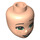 LEGO Leichtes Fleisch Minidoll Kopf mit Green Augen und freckles (84067 / 92198)