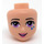 LEGO Light Flesh Minidoll Head with Lavender Eyes and Blue Stars (21079 / 92198)