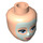 LEGO Light Flesh Minidoll Head with Light Blue Eyes, Pink Lips and Beauty Mask (17743 / 92198)