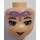 LEGO Light Flesh Minidoll Head with Medium Lavender Eyes and Elves Tribal Decoration (19832 / 92198)