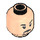 LEGO Light Flesh Minifig Head with Black Goatee and Eyebrows (Recessed Solid Stud) (3626 / 21947)