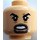 LEGO Helles Fleisch Minifigur Kopf mit Schwarz Goatee und Eyebrows (Vertiefte feste Noppen) (3626 / 21947)