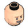 LEGO Leichtes Fleisch Minifigure Kopf mit Beard Stubble (Sicherheitsbolzen) (86752 / 98303)