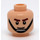 LEGO Light Flesh Minifigure Head with Black Chin Strap (Recessed Solid Stud) (3626 / 74456)
