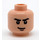 LEGO Lys hudfarvet Minifigur Hoved med Crooked Smile og Eyebrows (Sikkerheds knops) (3626 / 56517)