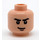 LEGO Leichtes Fleisch Minifigure Kopf mit Crooked Smile und Eyebrows (Sicherheitsbolzen) (3626 / 56517)