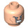 LEGO Leichtes Fleisch Minifigure Kopf mit Dekoration (Einbau-Vollbolzen) (10337 / 11450)