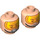 LEGO Licht Vleeskleurig Minifigure Hoofd met Decoratie (Verzonken Solid Stud) (3274 / 104612)