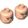 LEGO Leichtes Fleisch Minifigure Kopf mit Dekoration (Einbau-Vollbolzen) (3274 / 104883)