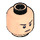 LEGO Leichtes Fleisch Minifigure Kopf mit Dekoration (Sicherheitsbolzen) (10264 / 88735)