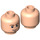 LEGO Light Flesh Minifigure Head with Decoration (Safety Stud) (3626 / 89168)