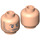 LEGO Licht Vleeskleurig Minifigure Hoofd met Decoratie (Veiligheids Stud) (3626 / 89780)