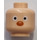 LEGO Licht vleeskleurig Minifiguur Hoofd met Decoratie (Veiligheidsnop) (3626 / 91672)