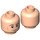 LEGO Licht Vleeskleurig Minifigure Hoofd met Decoratie (Veiligheids Stud) (3626 / 97427)