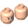 LEGO Light Flesh Minifigure Head with Decoration (Safety Stud) (3626 / 97427)