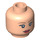 LEGO Leichtes Fleisch Minifigure Kopf mit Dekoration (Sicherheitsbolzen) (88564 / 91852)