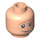 LEGO Leichtes Fleisch Minifigure Kopf mit Dekoration (Sicherheitsbolzen) (92635 / 93197)