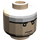 LEGO Leichtes Fleisch Minifigure Kopf mit Serious Expression und Weiß Band auf Forehead (Sicherheitsbolzen) (3626 / 56525)