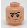 LEGO Lätt Hudfärgad Minifigur Huvud med Serious Expression (Infälld solid knopp) (3626 / 19198)