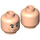 LEGO Light Flesh Minifigure Head with Serious Expression (Recessed Solid Stud) (3626 / 19198)