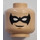 LEGO Lys hudfarvet Nightwing med Blå Bryst Symbol Minifigur Hoved (Forsænket solid knops) (3626 / 27153)