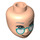 LEGO Light Flesh Nora Female Minidoll Head (77460 / 92198)