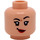 LEGO Carne chiaro Nymphadora Tonks con Nero Lopsided Giacca Minifigure Testa (Perno solido incassato) (3626 / 100053)