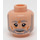 LEGO Light Flesh Obi Wan Kenobi Minifigure Head (Recessed Solid Stud) (3626)